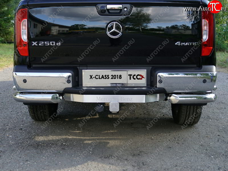 22 949 р. Фаркоп (тягово-сцепное устройство) TCC ((надпись Mercedes-Benz)  Mercedes-Benz X class  W470 (2017-2020) (Оцинкованный, шар E - нержавейка)  с доставкой в г. Керчь
