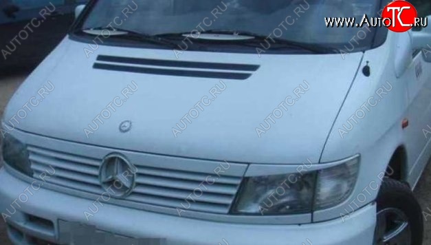 1 199 р. Планка между фарами CT Mercedes-Benz Vito W638 (1996-2003) (Неокрашенные)  с доставкой в г. Керчь
