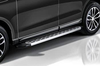 Порожки для ног Slitkoff Premium Mercedes-Benz Vito  W639 (2003-2014) дорестайлинг, рестайлинг (Silver)
