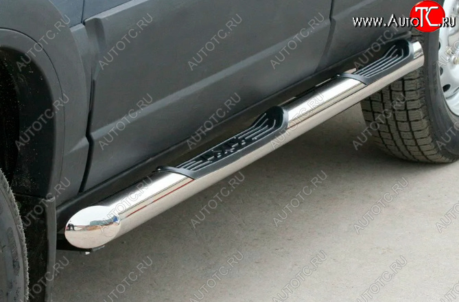35 699 р. Защита порогов ТехноСфера (Техно Сфера) (D76, с проступями)  Mercedes-Benz Vito  W639 (2003-2014) дорестайлинг, рестайлинг (Нержавеющая сталь)  с доставкой в г. Керчь