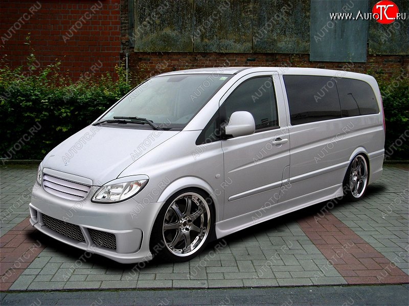 6 499 р. Передний бампер D.J. Mercedes-Benz Vito W639 дорестайлинг (2003-2010)  с доставкой в г. Керчь