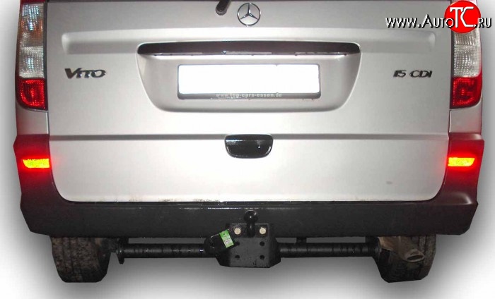6 849 р. Фаркоп Лидер Плюс (до 1200 кг)  Mercedes-Benz Vito  W639 (2003-2010) дорестайлинг (Без электропакета)  с доставкой в г. Керчь