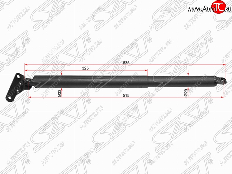 6 299 р. Упор крышки багажника SAT (газовый)  Mercedes-Benz GL class  X164 (2006-2012) дорестайлинг, рестайлинг  с доставкой в г. Керчь