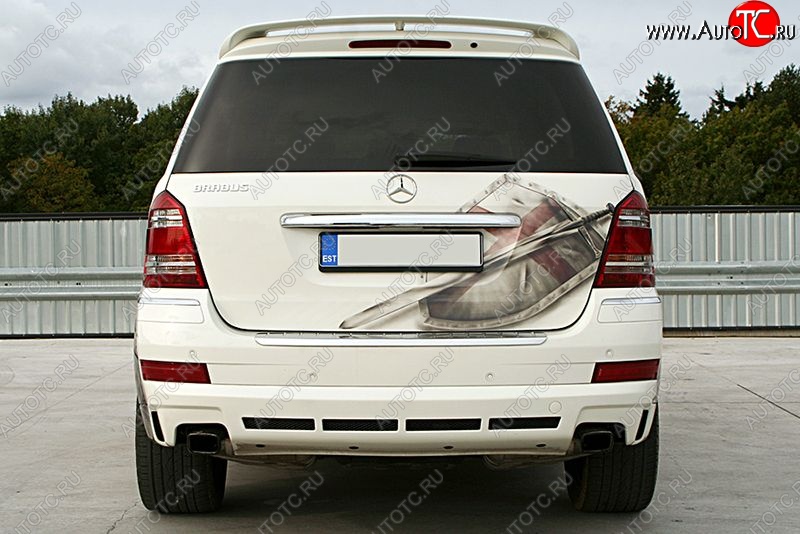 15 349 р. Накладка на задний бампер BRABUS ON ROAD Mercedes-Benz GL class X164 дорестайлинг (2006-2009) (Неокрашенная)  с доставкой в г. Керчь