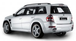 22 499 р. Пластиковые пороги Lorinser Mercedes-Benz GL class X164 рестайлинг (2009-2012) (Неокрашенные)  с доставкой в г. Керчь. Увеличить фотографию 3