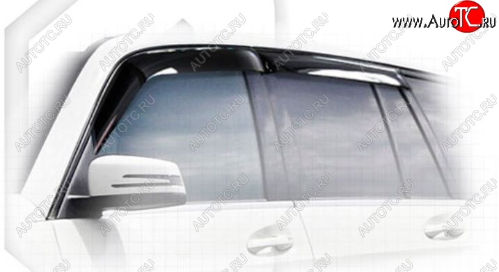 2 199 р. Дефлектора окон CA-Plastiс Mercedes-Benz GLK class X204 дорестайлинг (2008-2012) (Classic полупрозрачный, Без хром.молдинга)  с доставкой в г. Керчь