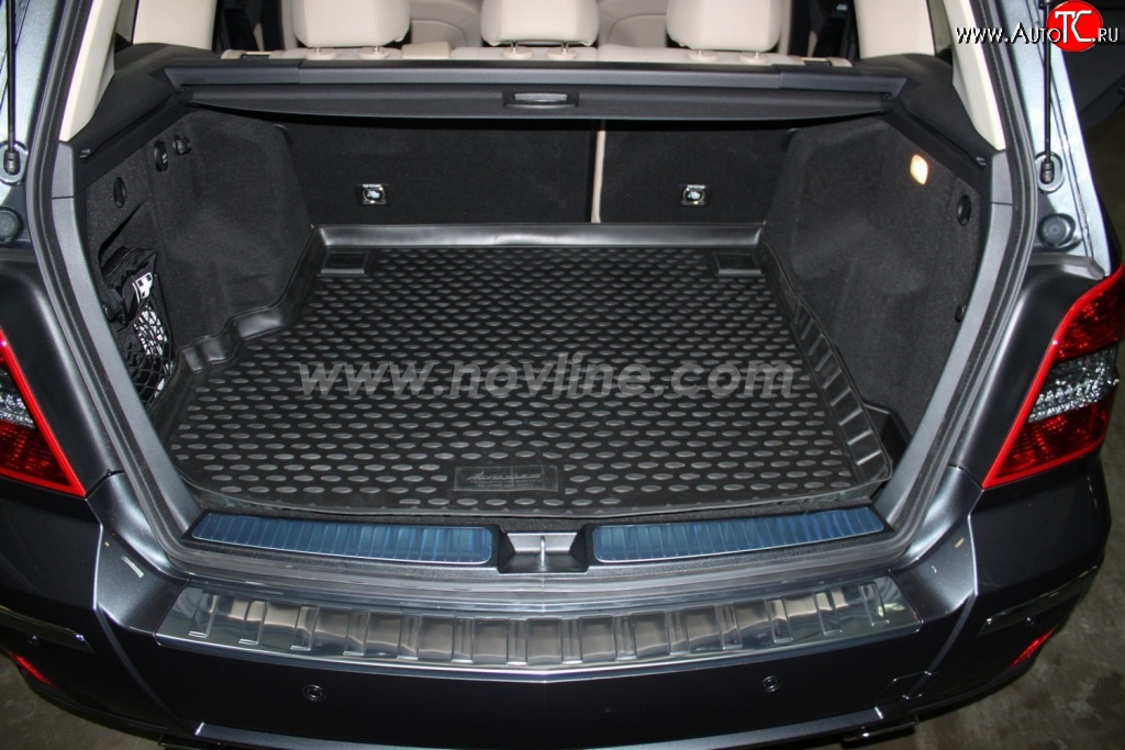 3 579 р. Коврик в багажник Element (полиуретан, с вырезом под ручку) Mercedes-Benz GLK class X204 дорестайлинг (2008-2012)  с доставкой в г. Керчь