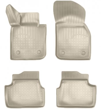 Коврики салонные Noplast (3D) Mini Hatch  F55 (2014-2025) хэтчбэк 5 дв. (Бежевые)
