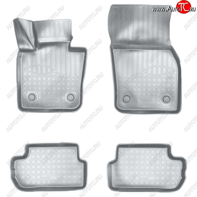 2 489 р. Коврики салонные Noplast (3D)  Mini Hatch  F56 (2013-2025) хэтчбэк 3 дв. (Серые)  с доставкой в г. Керчь
