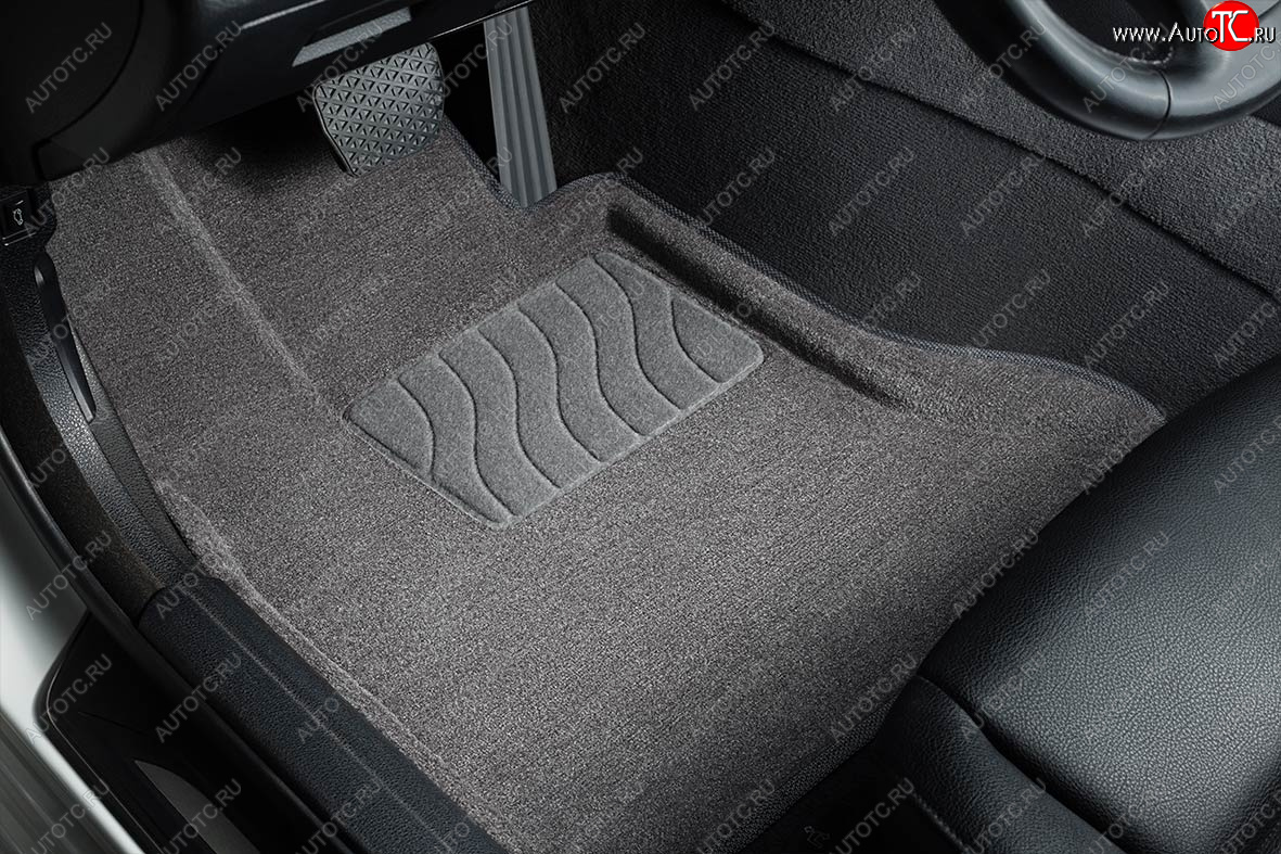 7 649 р. Коврики в салон SEINTEX 3D ВОРС (комплект) Skoda Karoq NU7 дорестайлинг (2017-2021) (Цвет: серый)  с доставкой в г. Керчь