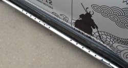 16 649 р. Защита порогов с круглыми вставками для ног из овальной трубы диаметром 75x42 мм Russtal Mitsubishi ASX 1-ый рестайлинг (2013-2016)  с доставкой в г. Керчь. Увеличить фотографию 2