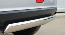 10 949 р. Защита заднего бампера (Ø75x42 мм, нержавейка) Russtal Mitsubishi ASX 1-ый рестайлинг (2013-2016)  с доставкой в г. Керчь. Увеличить фотографию 2