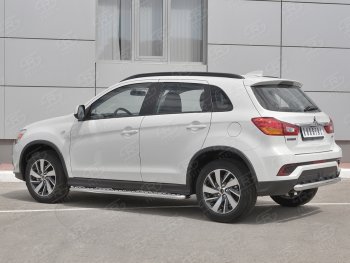 14 749 р. Защита заднего бампера (Ø63 мм, нержавейка) RUSSTAL  Mitsubishi ASX (2017-2020) 2-ой рестайлинг  с доставкой в г. Керчь. Увеличить фотографию 2