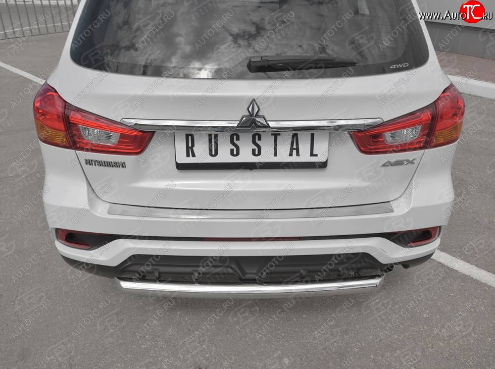 1 759 р. Защитная накладка заднего бампера Russtal Mitsubishi ASX 2-ой рестайлинг (2017-2020)  с доставкой в г. Керчь