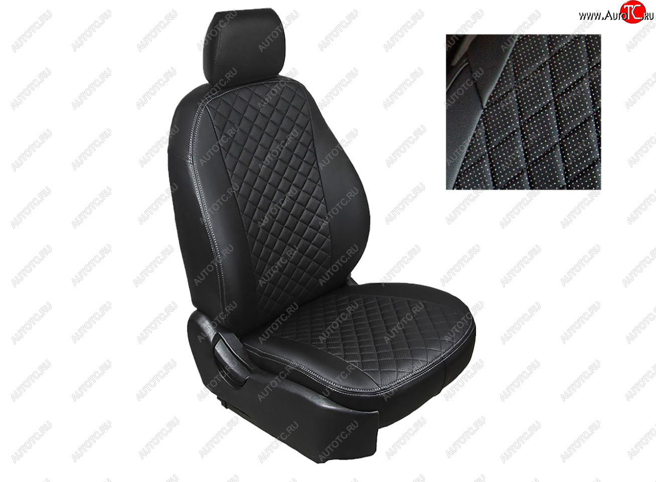 6 449 р. Чехлы Seintex (экокожа/ромб) Mitsubishi ASX 1-ый рестайлинг (2013-2016)  с доставкой в г. Керчь