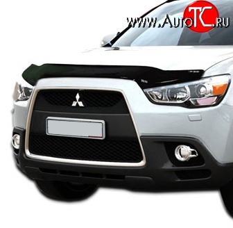 3 299 р. Дефлектор капота NovLine long Mitsubishi ASX 2-ой рестайлинг (2017-2020)  с доставкой в г. Керчь