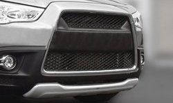 22 699 р. Накладка на передний бампер CT v2 Mitsubishi ASX дорестайлинг (2010-2012) (Неокрашенная)  с доставкой в г. Керчь. Увеличить фотографию 2