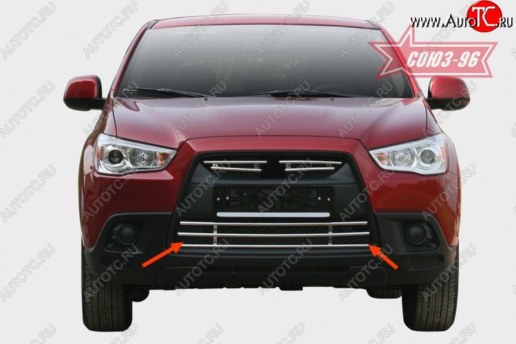 5 579 р. Декоративный элемент воздухозаборника Souz-96 (d16) Mitsubishi ASX дорестайлинг (2010-2012)  с доставкой в г. Керчь