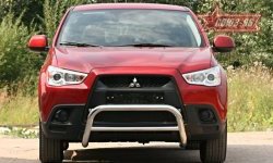 8 999 р. Защита переднего бампера Souz-96 (d60) Mitsubishi ASX дорестайлинг (2010-2012)  с доставкой в г. Керчь. Увеличить фотографию 3