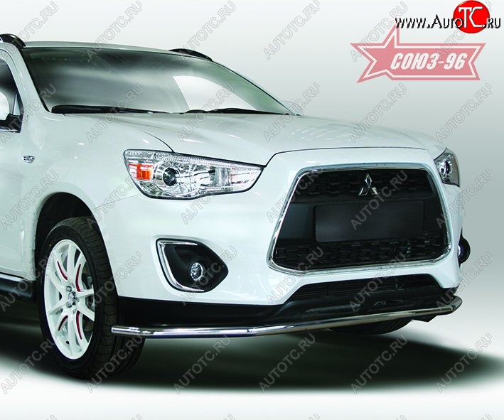 8 459 р. Защита переднего бампера (d42) Souz-96 Mitsubishi ASX 1-ый рестайлинг (2013-2016)  с доставкой в г. Керчь