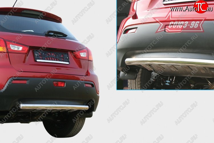 14 309 р. Защита заднего бампера Souz-96 (d60) Mitsubishi ASX дорестайлинг (2010-2012)  с доставкой в г. Керчь