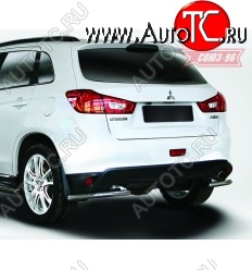 7 109 р. Защита заднего бампера уголки d42 Souz-96 Mitsubishi ASX 1-ый рестайлинг (2013-2016)  с доставкой в г. Керчь