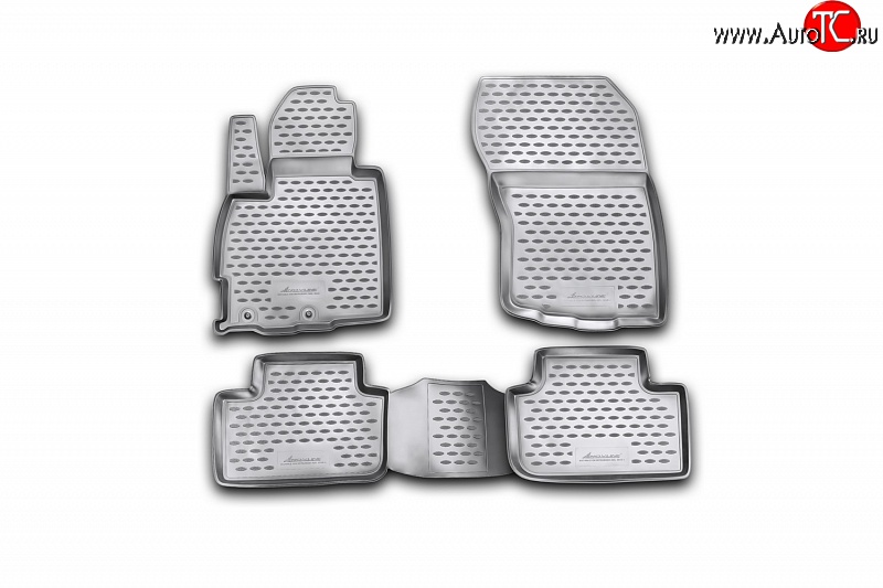 3 379 р. Коврики в салон Element 4 шт. (полиуретан) Mitsubishi ASX 1-ый рестайлинг (2013-2016)  с доставкой в г. Керчь