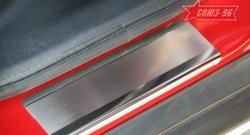 2 564 р. Накладки на внутренние пороги Souz-96 (без логотипа) Mitsubishi ASX дорестайлинг (2010-2012)  с доставкой в г. Керчь. Увеличить фотографию 3