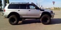 26 899 р. Накладки на колёсные арки RA (комплект)  Mitsubishi Challenger  K9-W (1996-2001) (Покрытие глянец (под окраску), Неокрашенные)  с доставкой в г. Керчь. Увеличить фотографию 5