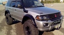 26 899 р. Накладки на колёсные арки RA (комплект)  Mitsubishi Challenger  K9-W (1996-2001) (Покрытие глянец (под окраску), Неокрашенные)  с доставкой в г. Керчь. Увеличить фотографию 7
