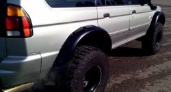 26 899 р. Накладки на колёсные арки RA (комплект)  Mitsubishi Challenger  K9-W (1996-2001) (Покрытие глянец (под окраску), Неокрашенные)  с доставкой в г. Керчь. Увеличить фотографию 10