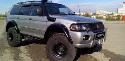 26 899 р. Накладки на колёсные арки RA (комплект)  Mitsubishi Challenger  K9-W (1996-2001) (Покрытие глянец (под окраску), Неокрашенные)  с доставкой в г. Керчь. Увеличить фотографию 11