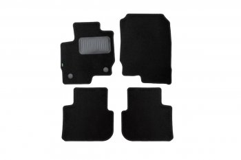 Коврики в салон Klever Standart (текстиль, 4 шт., подпятник, оверлок) Mitsubishi Colt Z30 хэтчбэк 5 дв. дорестайлинг (2002-2009) (Черный)