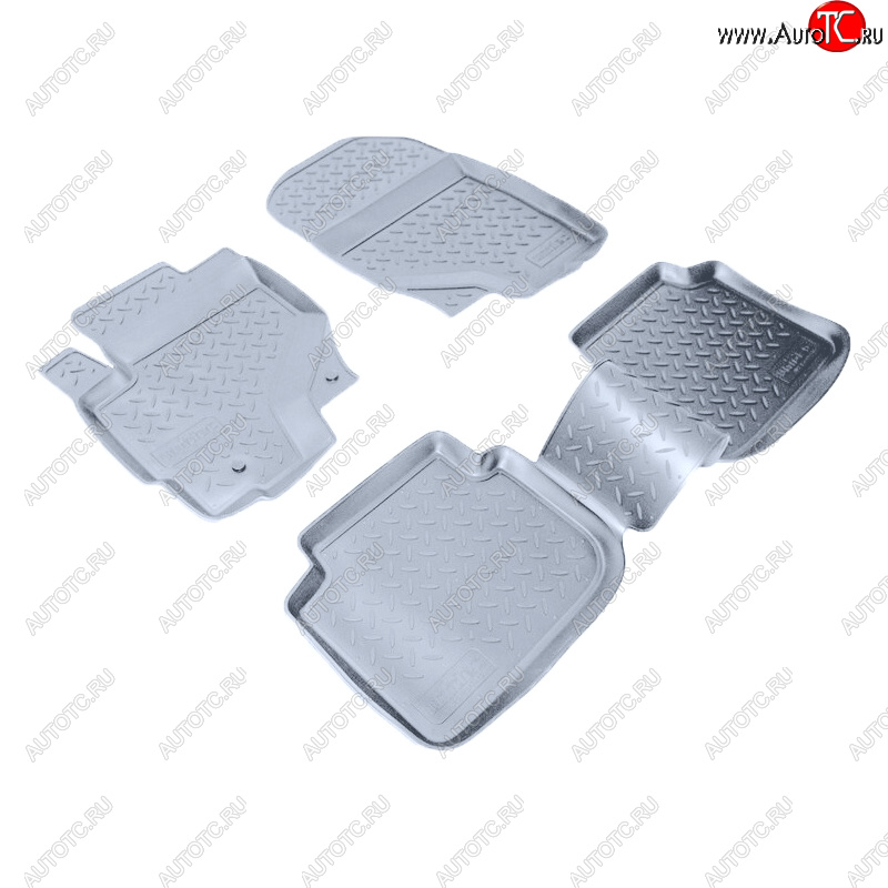 2 599 р. Коврики салона Norplast Unidec  Mitsubishi Colt ( Z20, Z30 хэтчбэк 3 дв.,  Z30) (2008-2012) рестайлинг, хэтчбэк 5 дв. рестайлинг (Цвет: серый)  с доставкой в г. Керчь