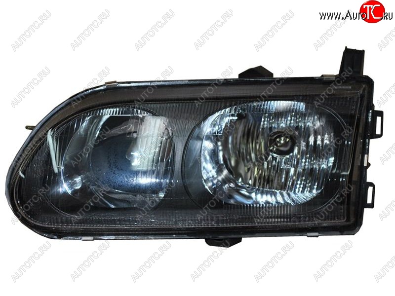 4 699 р. Левая фара (чёрная) SAT  Mitsubishi Delica  4 (1997-2007) рестайлинг  с доставкой в г. Керчь