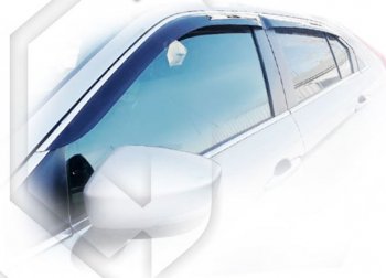 1 999 р. Дефлектора окон CA-Plastic  Mitsubishi Eclipse Cross  GK (2017-2021) дорестайлинг (серия Classic полупрозрачный, Без хром.молдинга)  с доставкой в г. Керчь. Увеличить фотографию 2