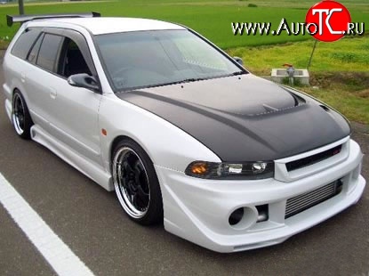 21 499 р. Пластиковый капот Dolphin Mitsubishi Galant 8  дорестайлинг седан (1996-1998) (Неокрашенный)  с доставкой в г. Керчь