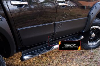 Молдинг двери RA (задний левый) Mitsubishi L200  5 KK,KL (2015-2019) дорестайлинг (Поверхность шагрень)