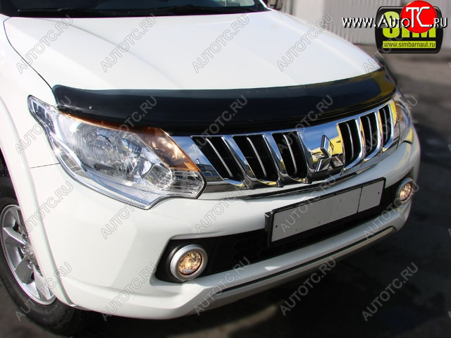 3 299 р. Дефлектор капота SIM Mitsubishi L200 5 KK,KL дорестайлинг (2015-2019) с доставкой в г. Керчь Увеличить фотографию 1 3 299 р. Дефлектор капота SIM Mitsubishi L200 5 KK,KL дорестайлинг (2015-2019) с доставкой в г. Керчь