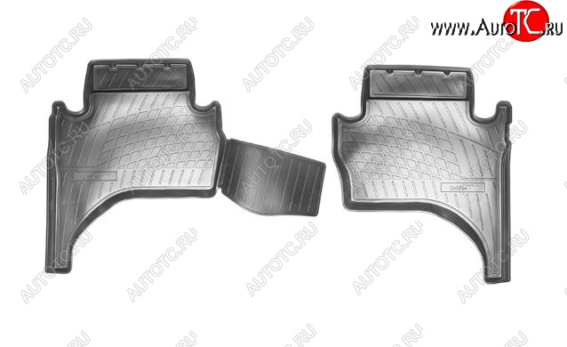 1 289 р. Коврики салонные Noplast (задние)  Mitsubishi L200  5 KK,KL (2015-2019) дорестайлинг  с доставкой в г. Керчь