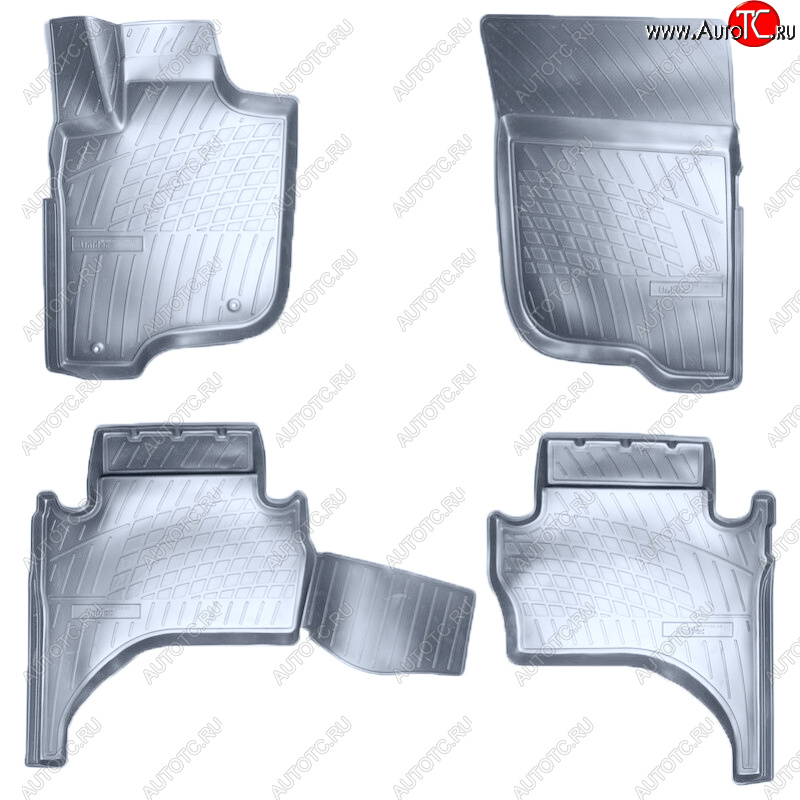 3 179 р. Коврики салона Norplast Unidec  Mitsubishi L200  5 KK,KL (2015-2022) дорестайлинг, рестайлинг (Цвет: серый)  с доставкой в г. Керчь