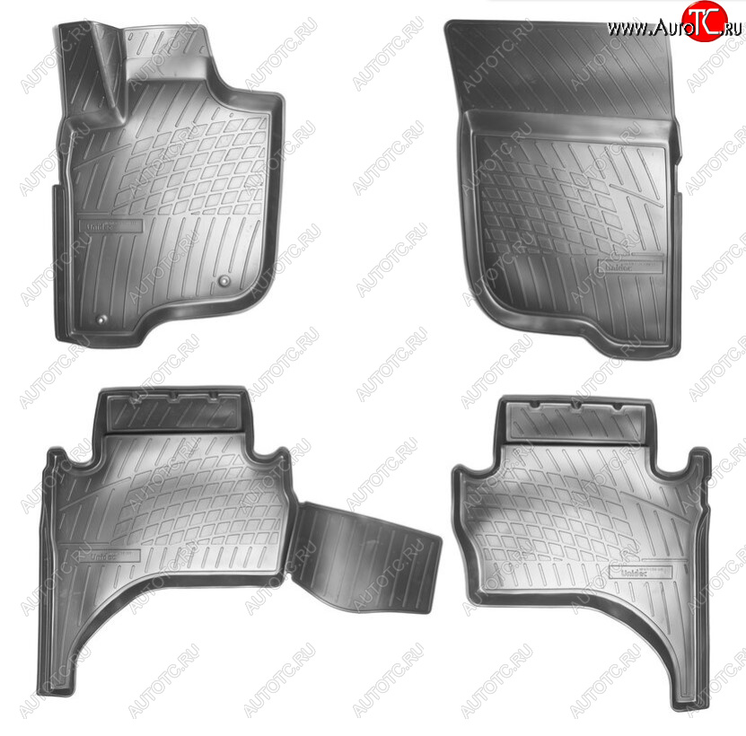 2 459 р. Комплект ковриков в салон Norplast Mitsubishi L200 5 KK,KL дорестайлинг (2015-2019) (Цвет: черный)  с доставкой в г. Керчь