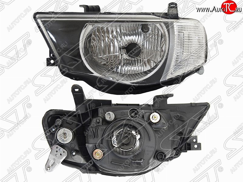 6 849 р. Левая фара передняя SAT (белый габарит) Mitsubishi L200 5 KK,KL рестайлинг (2018-2022)  с доставкой в г. Керчь