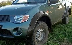 Расширители арок RA (комплект, 90 мм, Standart) Mitsubishi L200 4  дорестайлинг (2006-2014) (Поверхность шагрень)