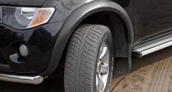 7 599 р. Комплект накладок на колёсные арки RA с выносом 50 мм Single Cab Mitsubishi L200 5 KK,KL рестайлинг (2018-2022) (Комплект на 4 арки, Поверхность глянец (под окраску), Неокрашенный)  с доставкой в г. Керчь. Увеличить фотографию 3