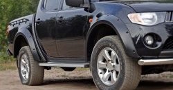 14 799 р. Расширители арок RA (комплект, 90 мм, Standart) Mitsubishi L200 5 KK,KL рестайлинг (2018-2022) (Поверхность шагрень)  с доставкой в г. Керчь. Увеличить фотографию 6