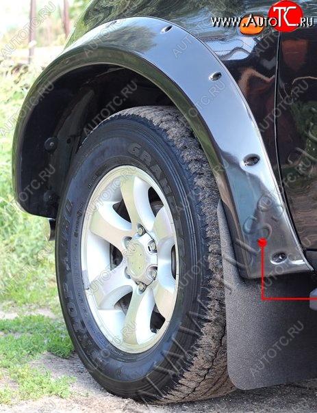 23 999 р. Накладки на колёсные арки RA (усиленные) Mitsubishi L200 4  дорестайлинг (2006-2014) (Плверхность глянец (подд окраску), Неокрашенные)  с доставкой в г. Керчь