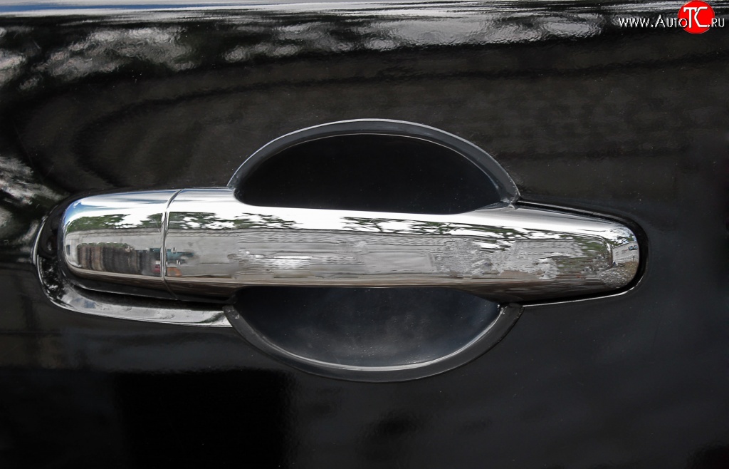 299 р. Накладки под ручки дверей RA (Single Cab, Club Cab)  Mitsubishi L200  4 (2006-2014)  дорестайлинг (Поверхность глянец под окраску, Неокрашенные)  с доставкой в г. Керчь