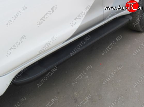 15 119 р. Порожки для ног TRITON Arbori Optima Black Mitsubishi L200 4  дорестайлинг (2006-2014)  с доставкой в г. Керчь