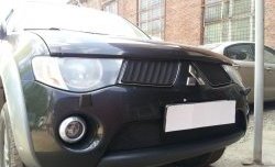 1 499 р. Сетка в решетку радиатора Russtal Mitsubishi Pajero Sport PB дорестайлинг (2008-2013) (черная)  с доставкой в г. Керчь. Увеличить фотографию 5
